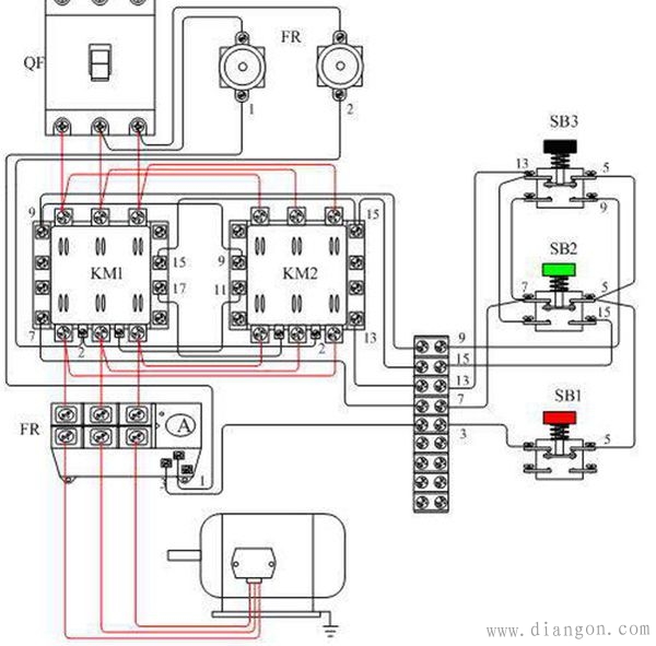 CJX2-2510交流接触器接线方法图解
