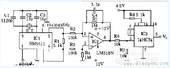 时钟振荡器应用电路图 时钟振荡器应用电路图