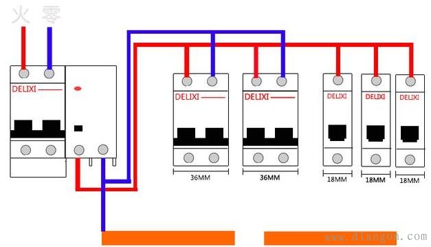 家用配电箱需要那些东西?家用配电箱安装接线实物图解