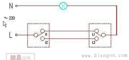 双联双控是什么意思?双联双控开关接线图