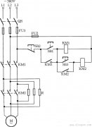 电动机手动串联电阻启动控制电路原理图解