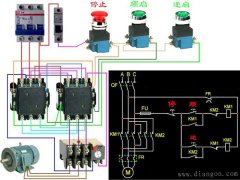 接触器互锁实物接线图