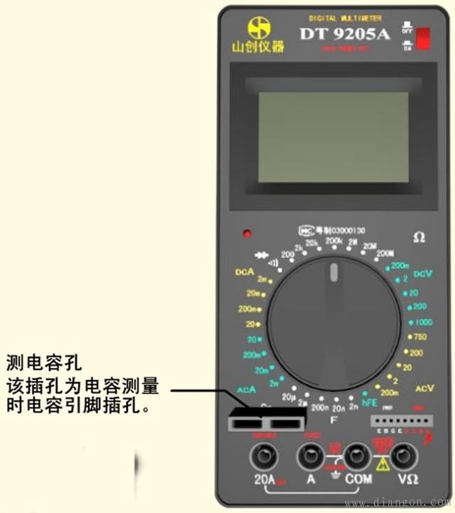 数字万用表档位图解