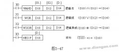 三菱PLC逻辑辑运算类指令WAND、WOR、WXOR和NEG