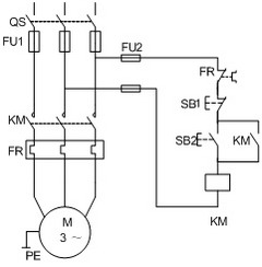 电动机单方向运行的接线
