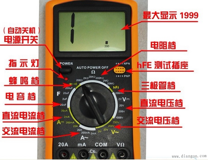 万用表使用方法图解