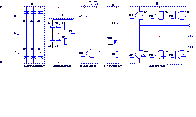 变频器的P、N直流母线部件故障检修