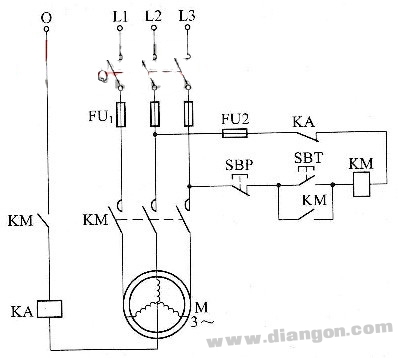 三相电动机失压保护（断相保护）