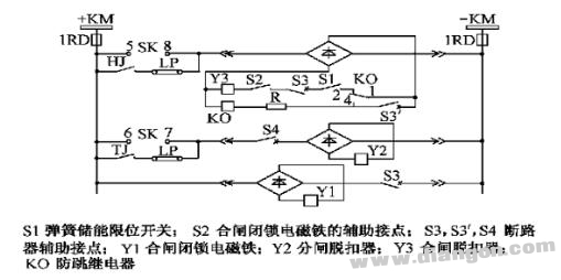 断路器防跳回路接线原理