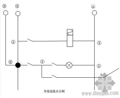 电气图各种图形符号间的相互连线