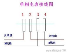 单相电度表接线图