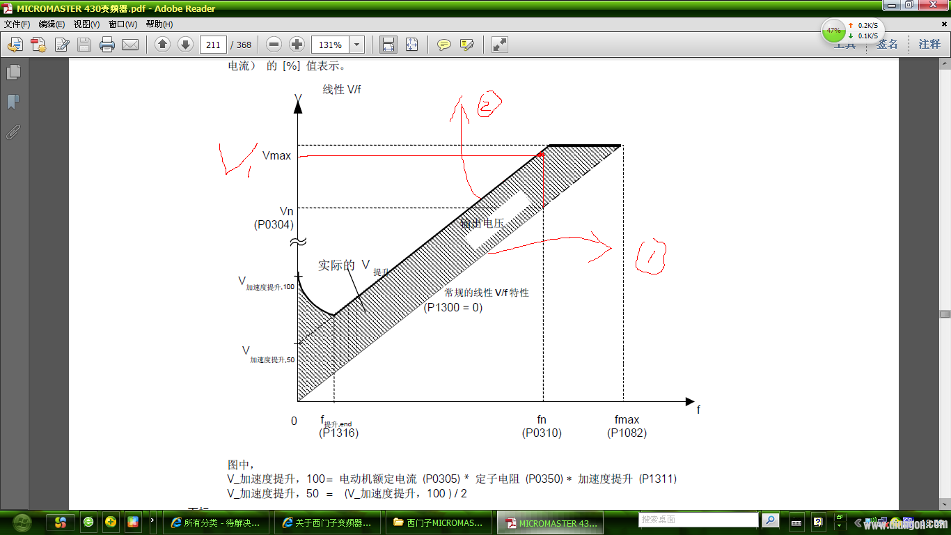 西门子变频器参数里的“提升”的问题？