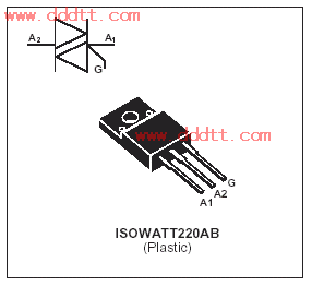 单向可控硅引脚图_双向晶闸管可控硅引脚图