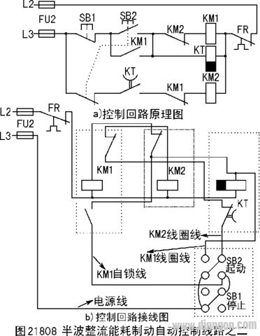 三相异步电动机的制动控制线路