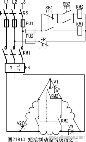 三相异步电动机的制动控制线路