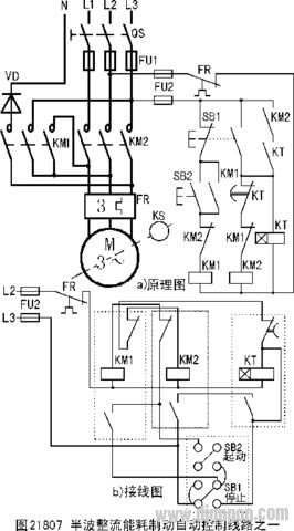 三相异步电动机的制动控制线路