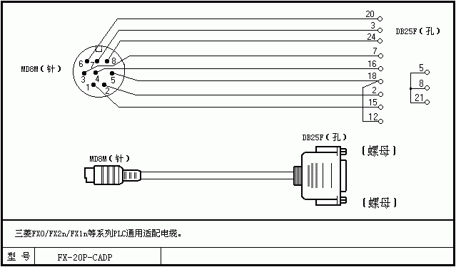 三菱PLC全系列编程电缆DIY制作