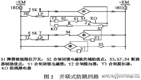 断路器防跳回路的作用及典型接线和应用注意事项