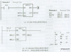 西门子PLC的数学运算指令梯形图编程