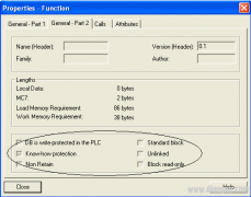 STEP7中功能块的属性说明