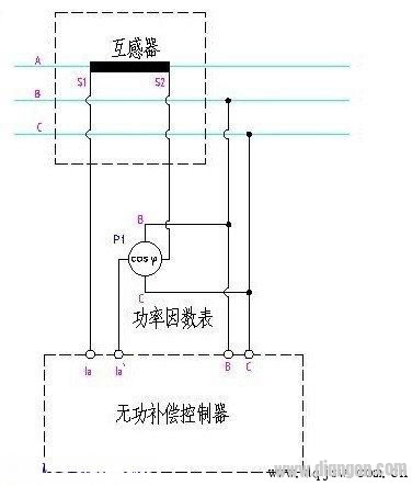 无功补偿控制器与功率因数表如何接线