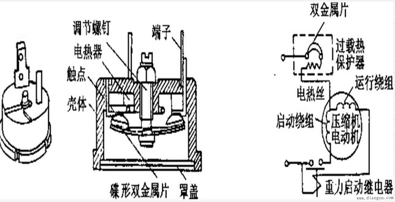 冰箱保护器原理图片