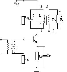 单调谐回路谐振放大器的电路及其等效电路