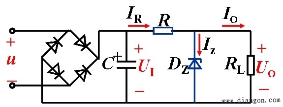 稳压二极管稳压电路