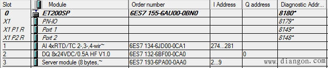 ET200SP GSD文件组态时需要怎样选择服务器模块？