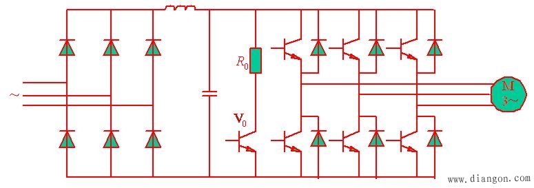 SPWM型变频器的主电路