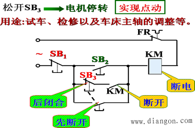 鼠笼式电动机直接起动的控制线路