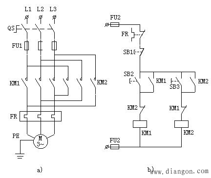 电动机正反转控制电路原理 电动机正反转控制电路原理