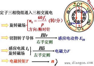 三相异步电动机的转动原理 三相异步电动机的转动原理