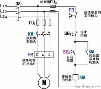 交流接触器自锁正转控制线路的工作原理分析