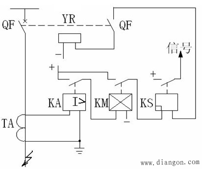 单侧电源电网相间短路的电流保护