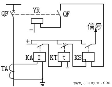 单侧电源电网相间短路的电流保护