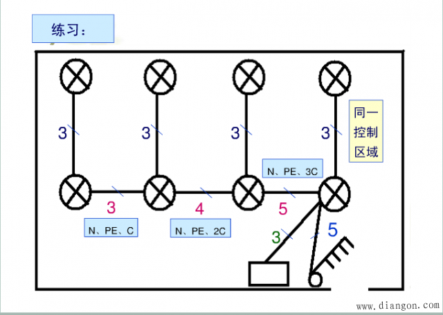 电气照明线路导线应该放几根? 电气照明线路导线应该放几根?