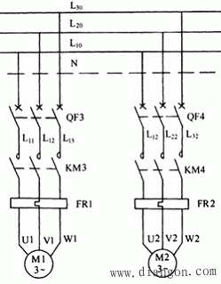 全电压启动的消火栓泵电路