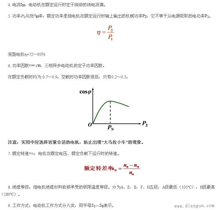 三相异步电动机铭牌参数和含义