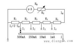 用万用表来测量直流电流和直流电压的工作原理
