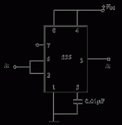 555定时器构成的施密特触发器