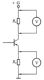 用电压表测量晶体三极管的集电极电流和发射极电流