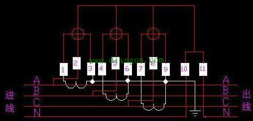 三相四线电表的两种接线方法 三相四线电表的两种接线方法
