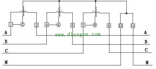三相四线电表的两种接线方法 三相四线电表的两种接线方法