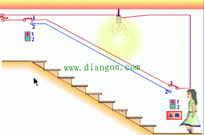 一招教会您“门口开灯，床头关灯”的电路接线