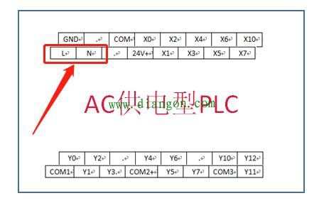 三菱PLC电源端子的接线方法图解