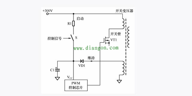 开关电源开关管两种常用的启动电路 开关电源开关管两种常用的启动电路