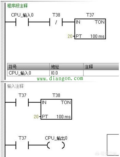 plc学习入门梯形图程序