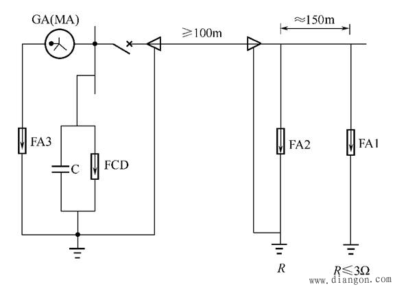 高压直配电机的防雷保护