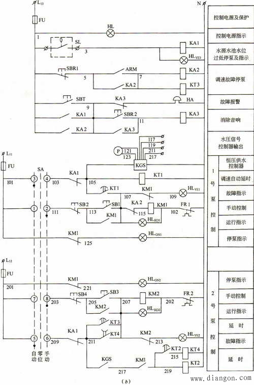 变频调速恒压供水的电气控制